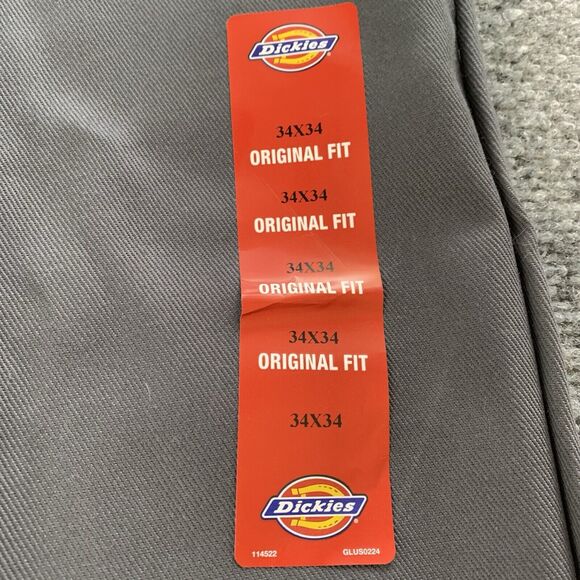 NWT Dickies Mens 874 Original Fit Chino Work Pants Gray Size 34 x 34 “Brand New” - Picture 5 of 14